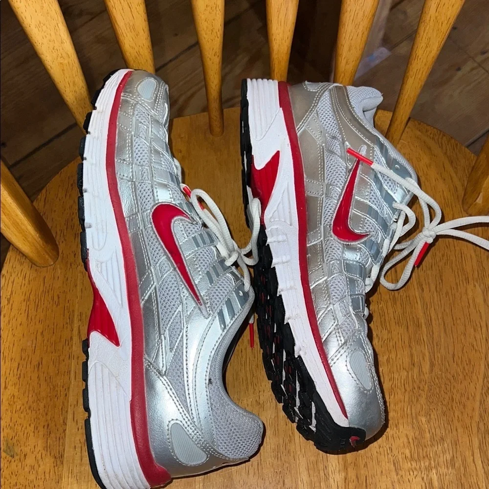 Nike P-6000 Shoes Sneakers Shoes Metallic Silver/Flat Silver CD6404-024 US 10.5